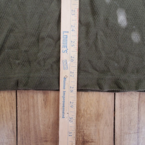 Filson Waffle Knit Henley Mens Medium Mossyrock Olive Green Thermal Long Sleeve - Picture 4 of 8